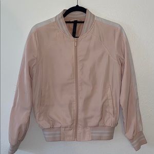 Pink Ladies style bomber jacket